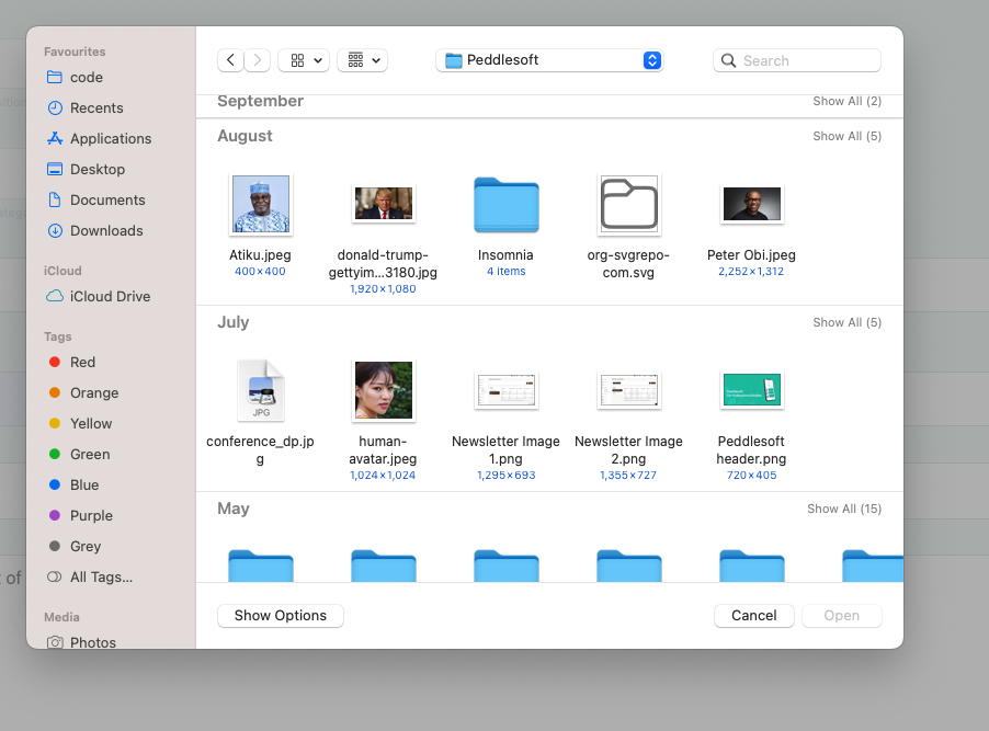 file explorer dialog